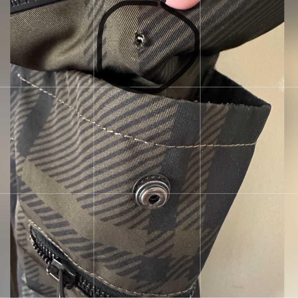 Represent Clo Black Plaid Cargo Streetwear Adjustable Bungee Waist Mens Jogger M - Picture 15 of 15
